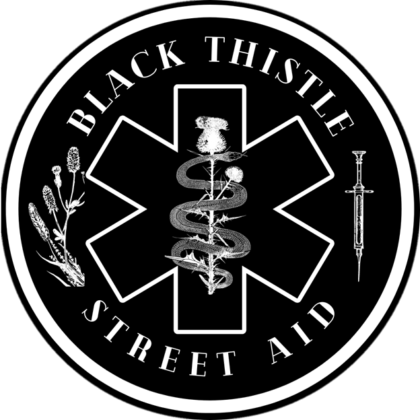 Black thistle Street Aid Logo